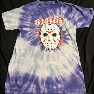 Friday the 13th Jason purple tiedye tshirt